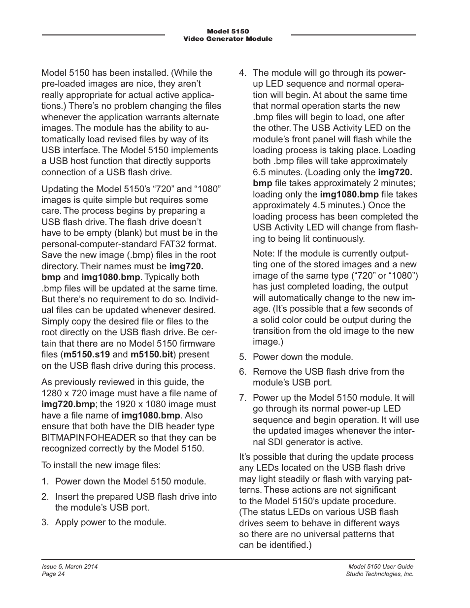 Studio Technologies 5150 V.1 User Manual | Page 24 / 33