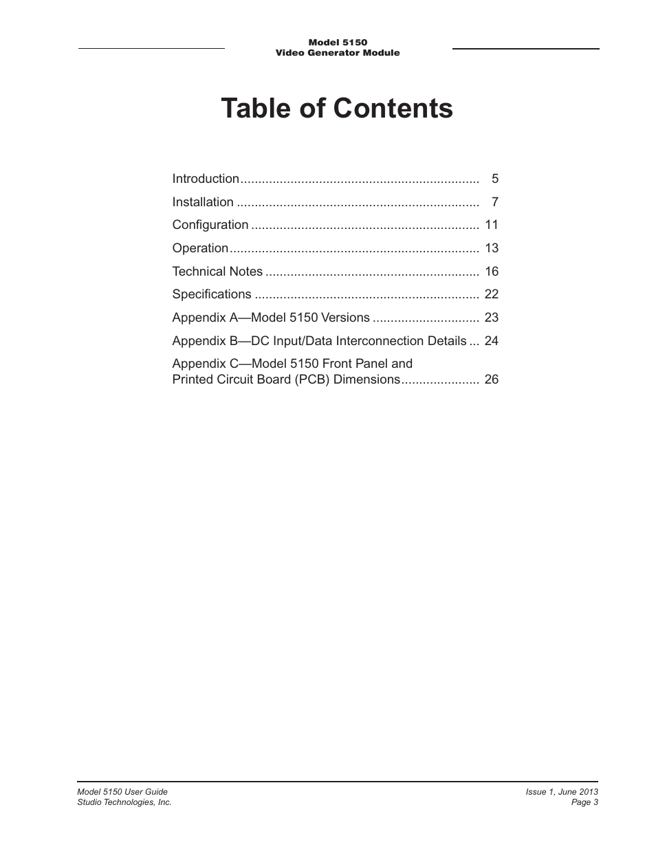 Studio Technologies 5150 V.3 User Manual | Page 3 / 27