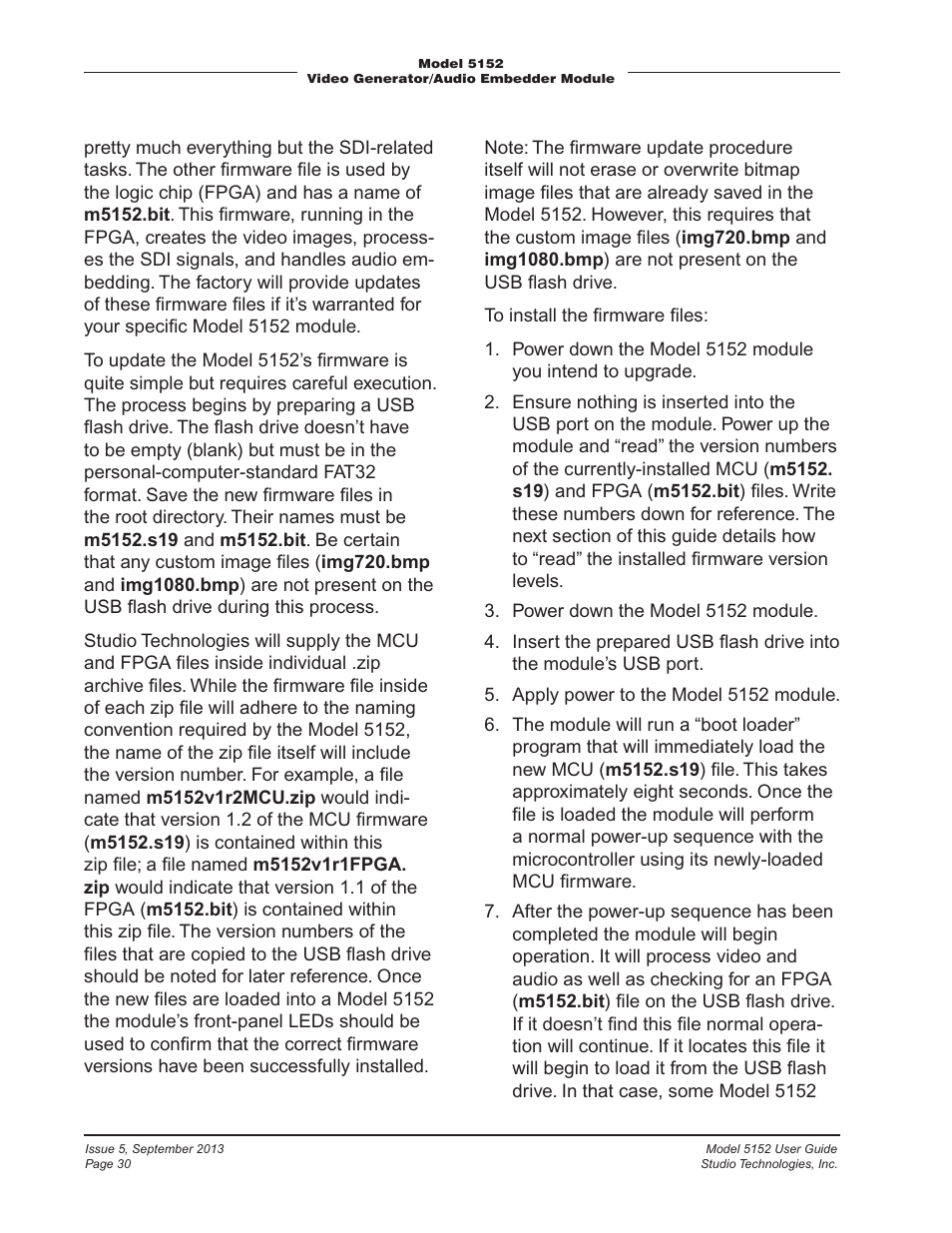 Studio Technologies 5152 V.1 User Manual | Page 30 / 39