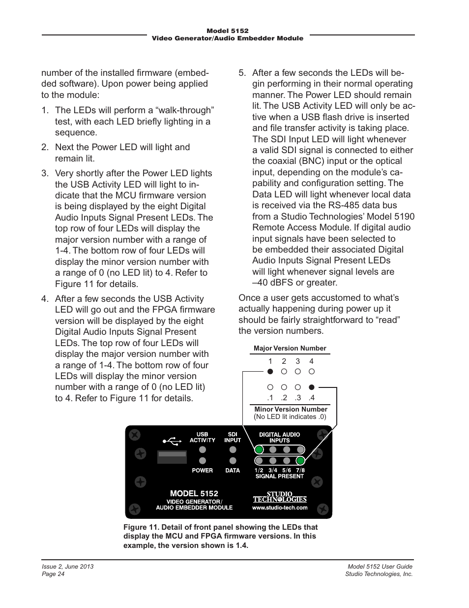Studio Technologies 5152 V.3 User Manual | Page 24 / 31