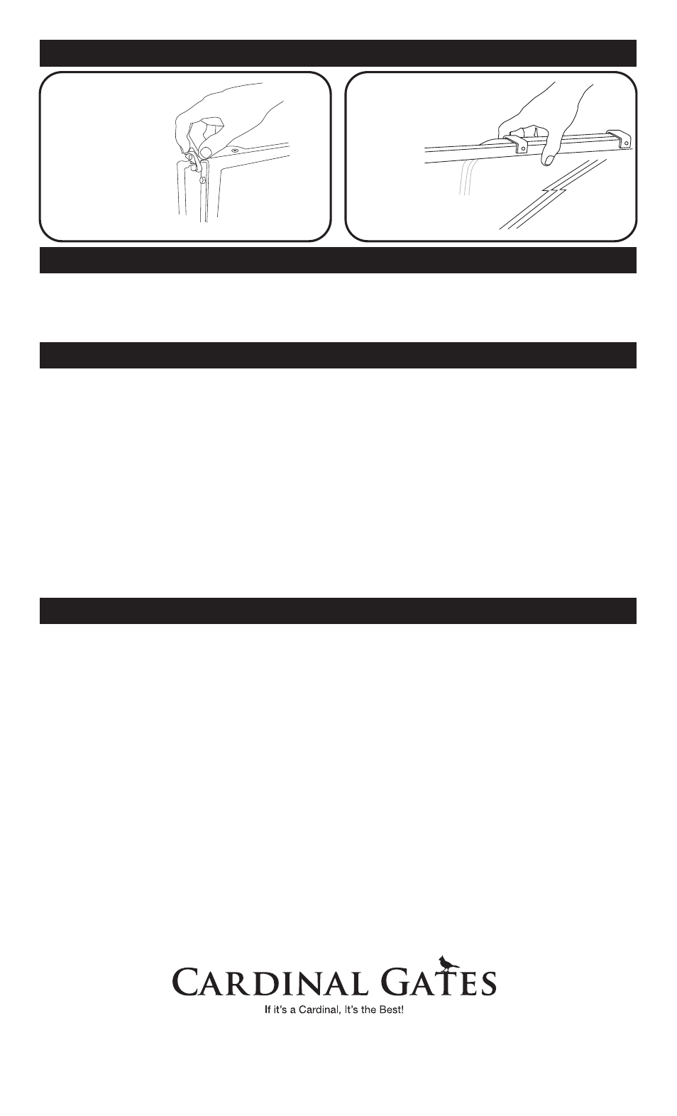 Gate operation for opening: for closing | Cardinal Gates CP30 User Manual | Page 2 / 2