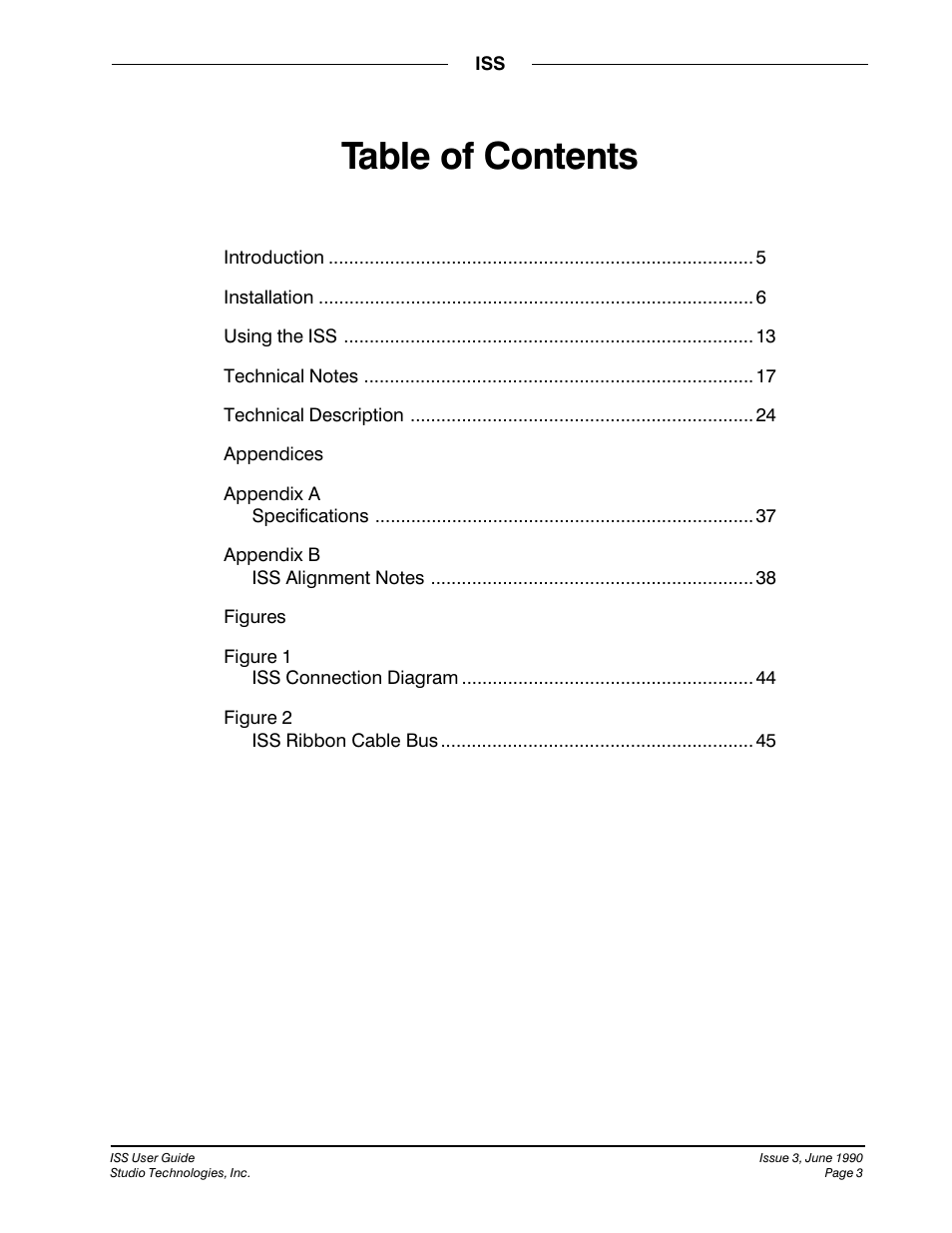 Studio Technologies ISS User Manual | Page 2 / 45