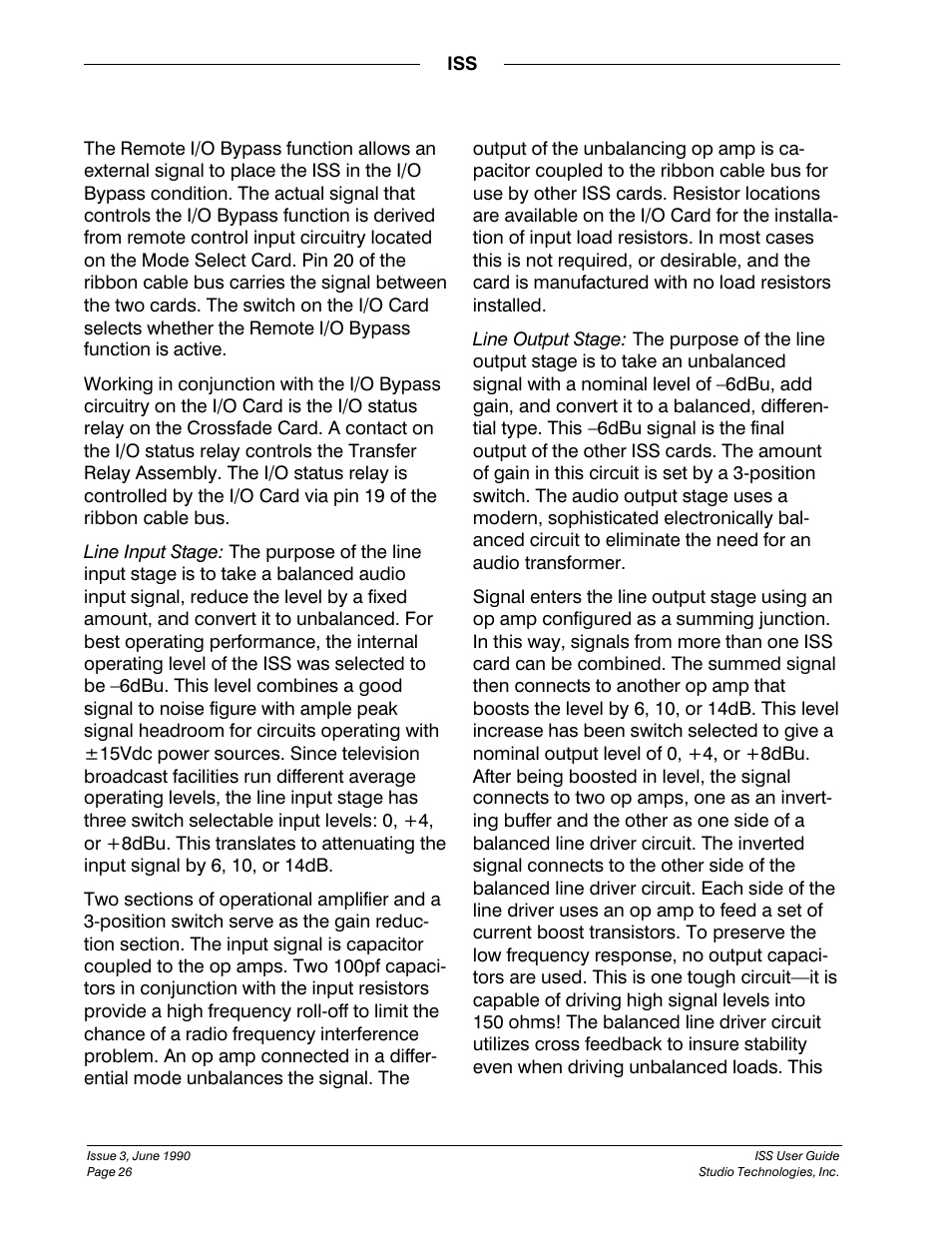 Studio Technologies ISS User Manual | Page 25 / 45