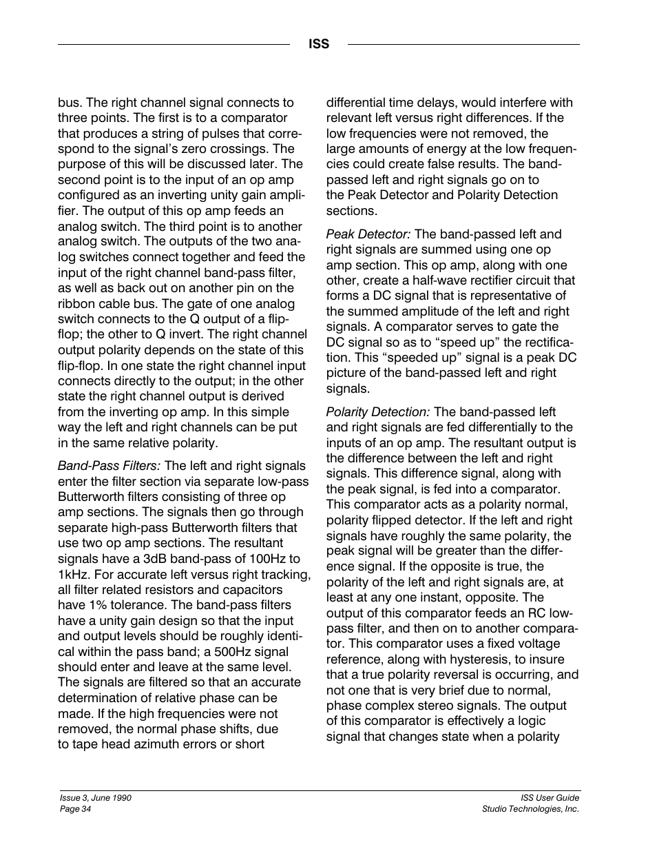 Studio Technologies ISS User Manual | Page 33 / 45