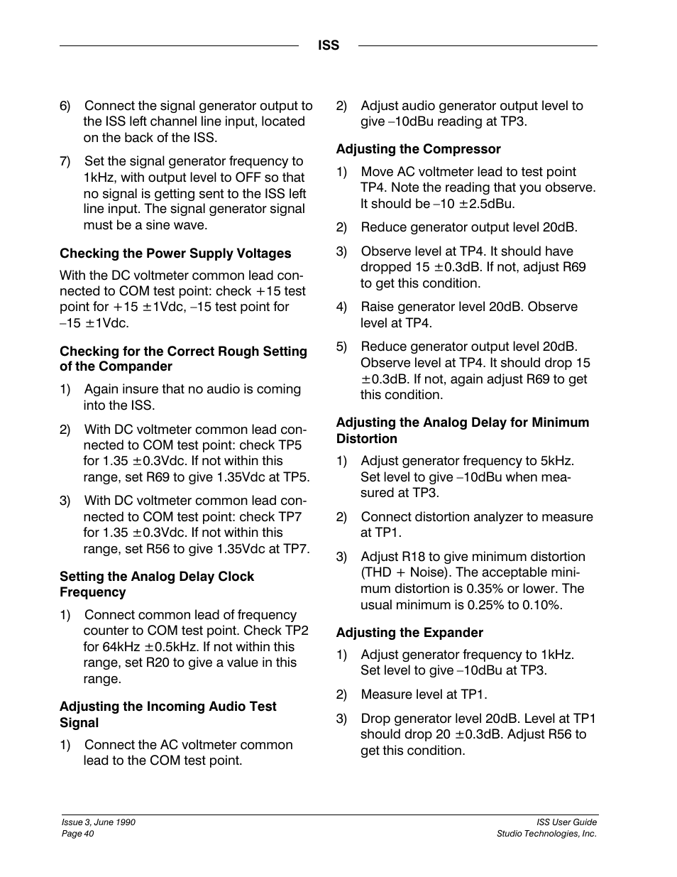 Studio Technologies ISS User Manual | Page 39 / 45