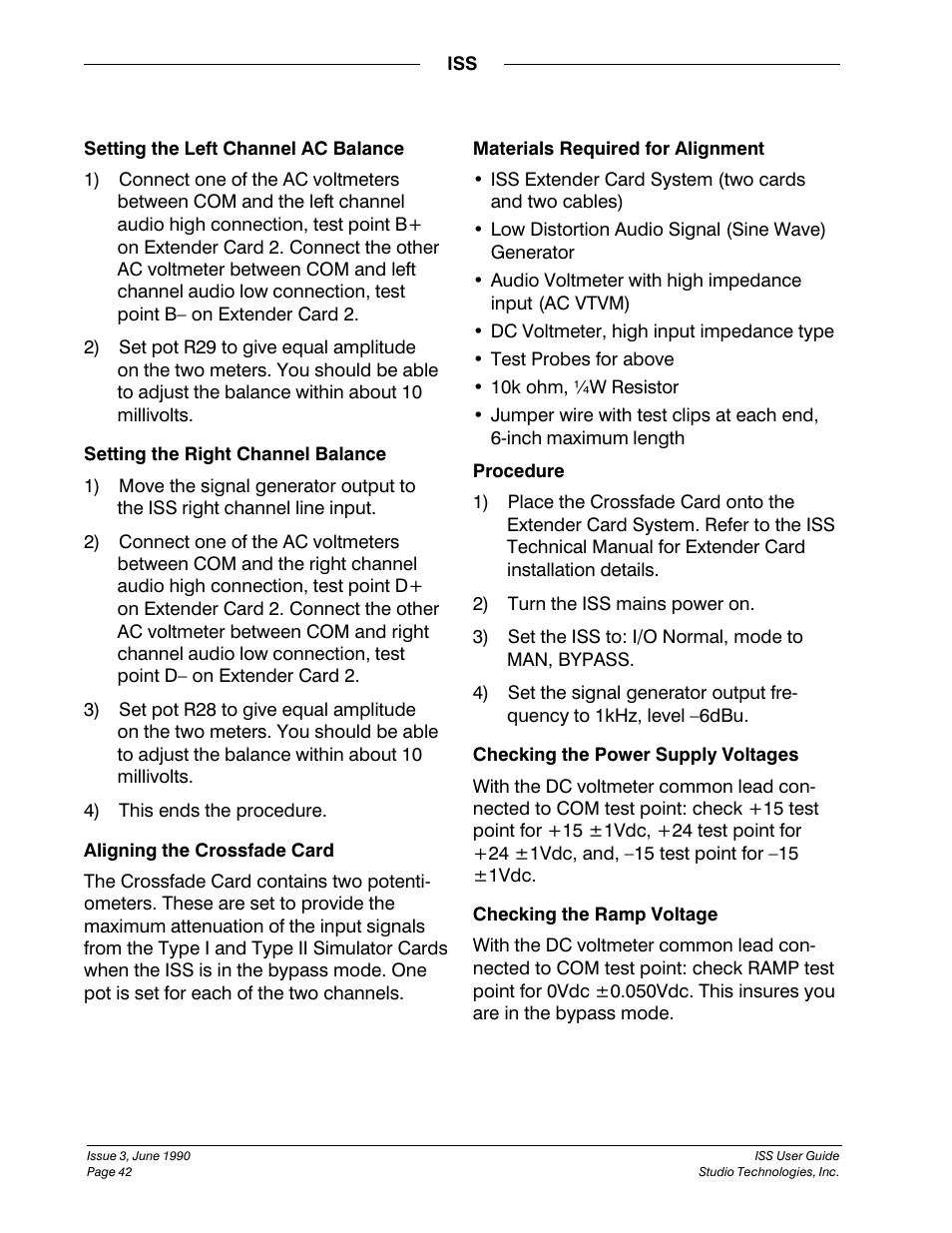 Studio Technologies ISS User Manual | Page 41 / 45