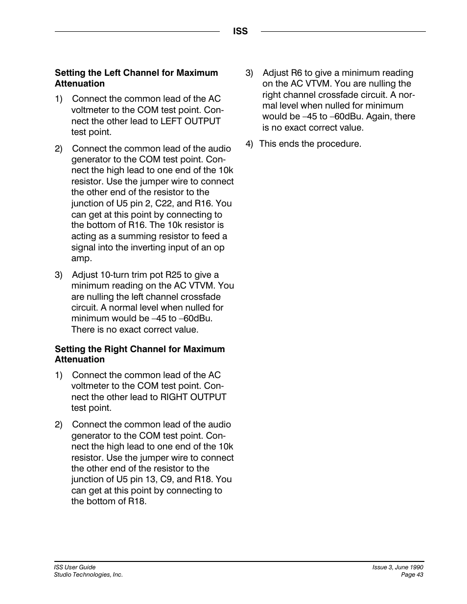 Studio Technologies ISS User Manual | Page 42 / 45