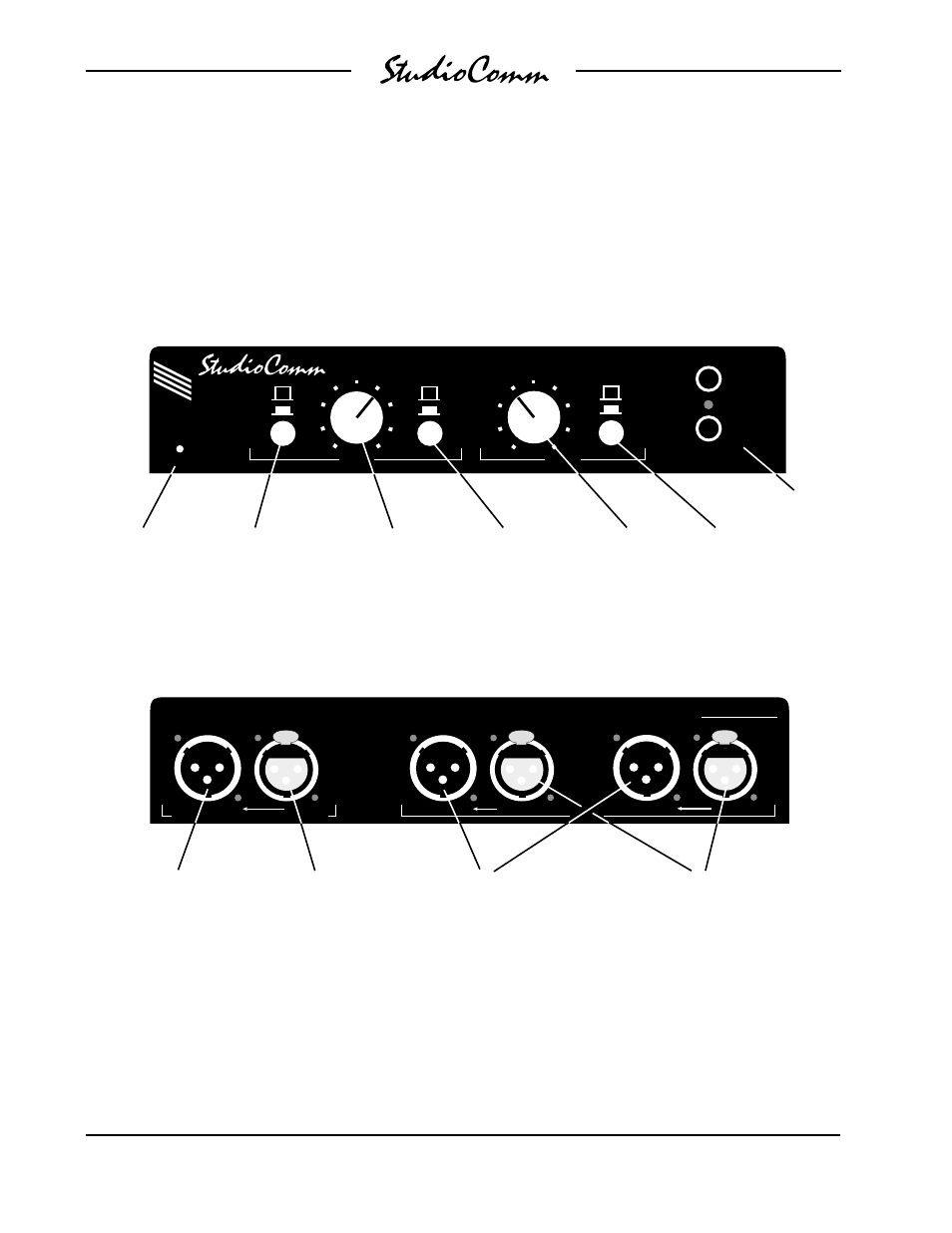 Model 38 front panel | Studio Technologies 40 User Manual | Page 7 / 27