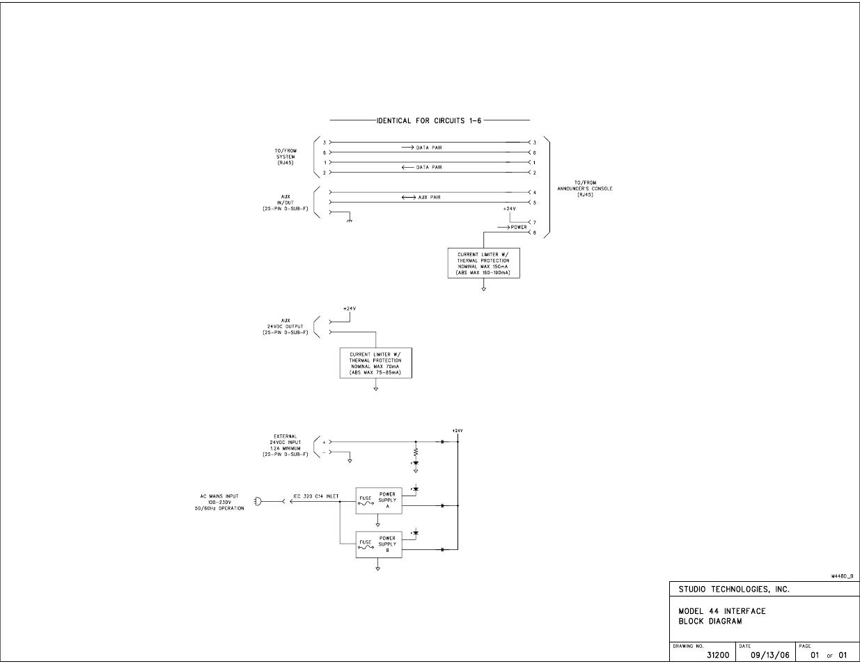 Studio Technologies 44 User Manual | Page 9 / 9