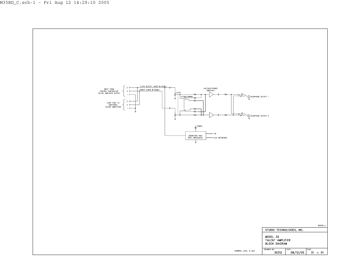 Studio Technologies 55 2005 User Manual | Page 40 / 41
