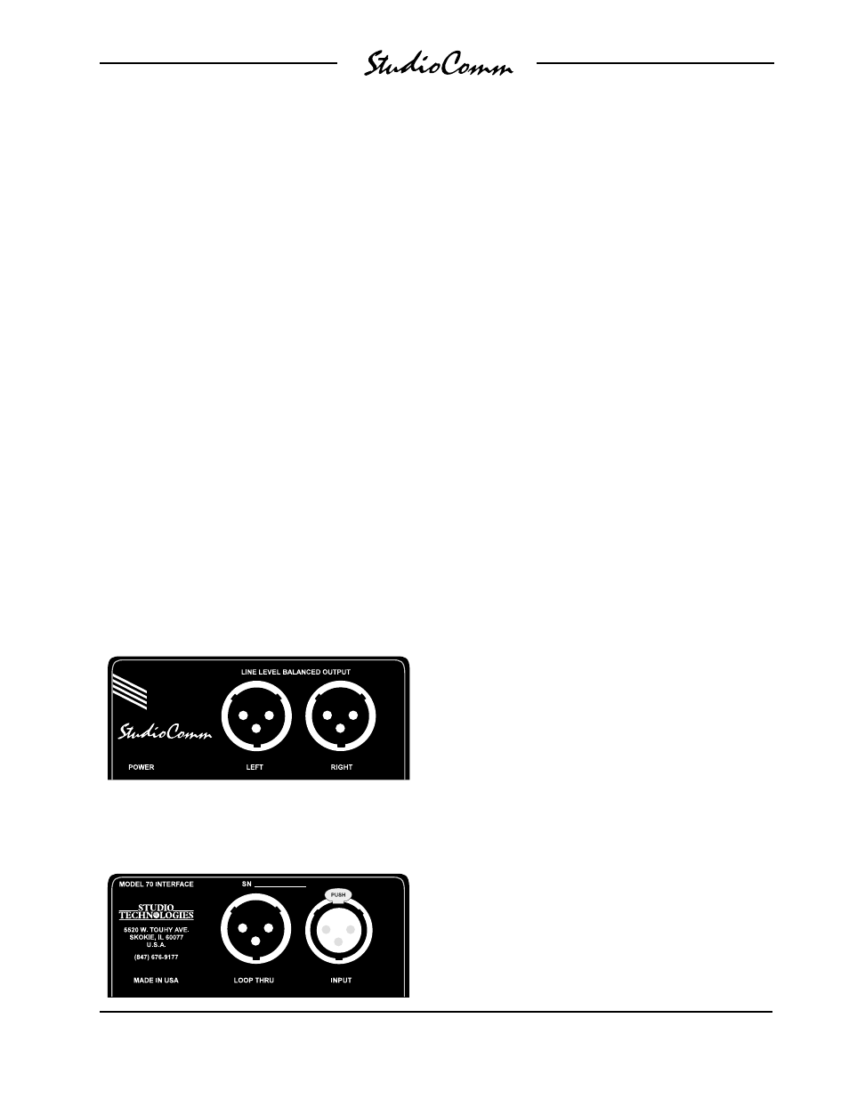Configuration | Studio Technologies 55 1996 User Manual | Page 17 / 47
