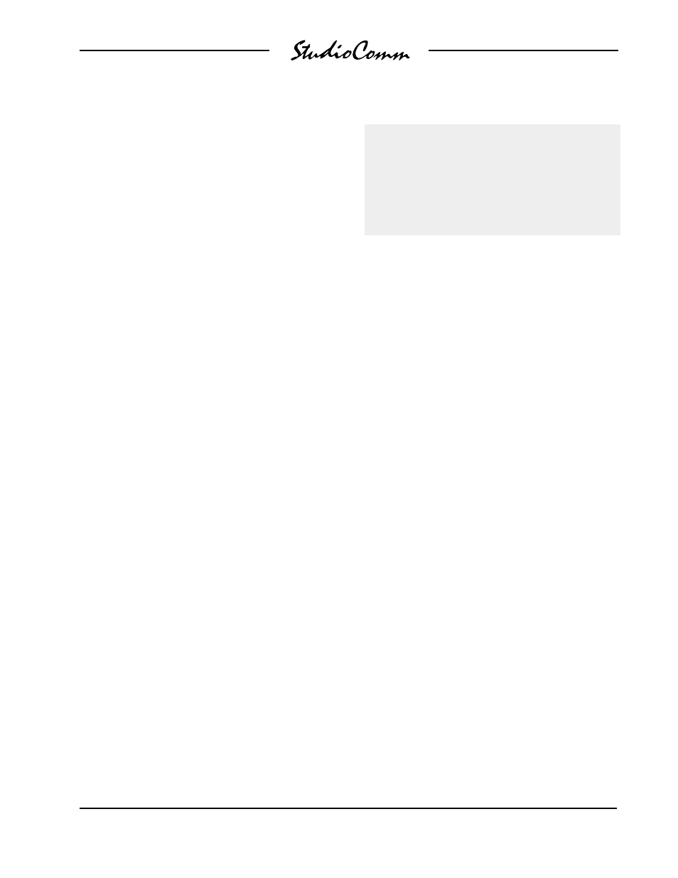 Talent amplifiers | Studio Technologies 55 1996 User Manual | Page 25 / 47