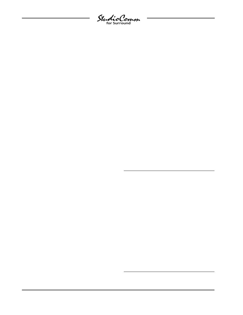 Audio connections, Main inputs | Studio Technologies 58 2000 User Manual | Page 15 / 61