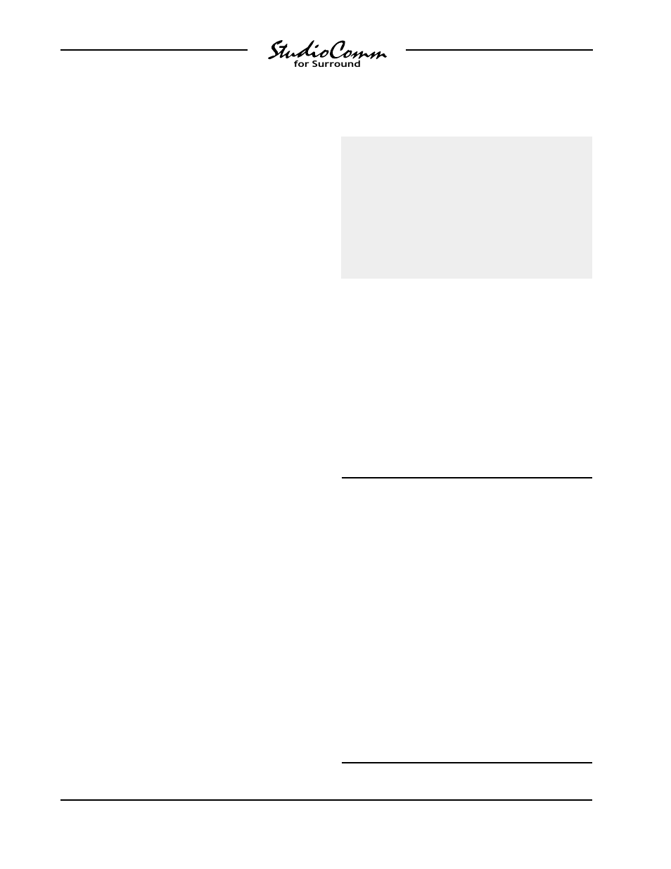 Bypass inputs | Studio Technologies 58 2000 User Manual | Page 17 / 61