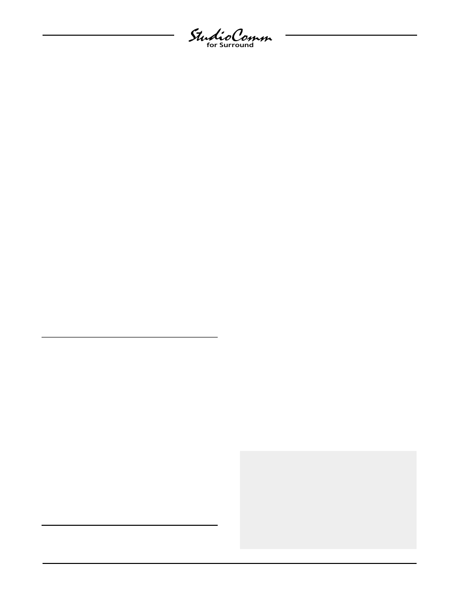 Model 58 operating mode | Studio Technologies 58 2000 User Manual | Page 21 / 61