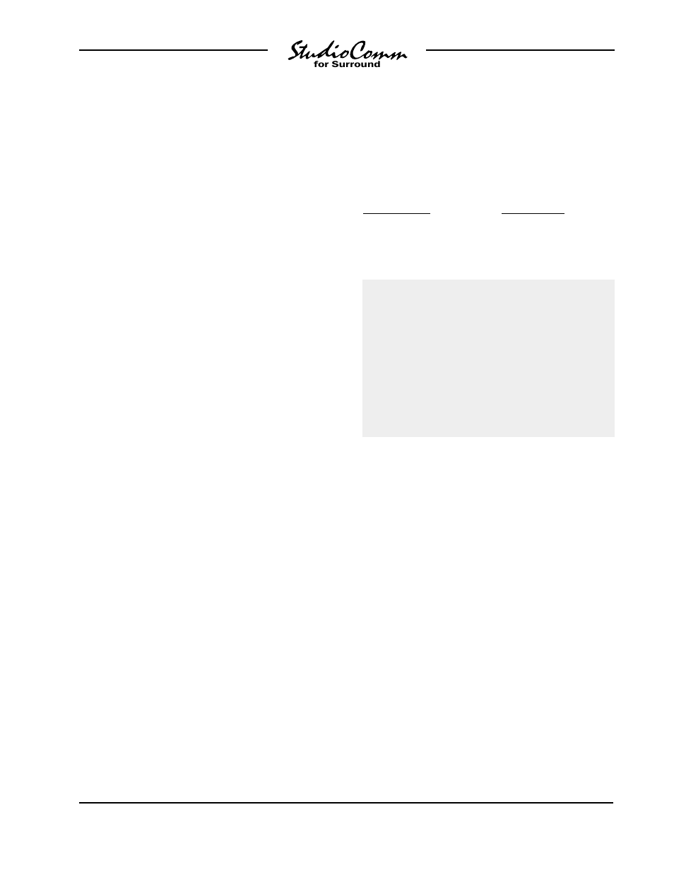 Configuration, Ac mains power | Studio Technologies 68 V.1 User Manual | Page 15 / 44