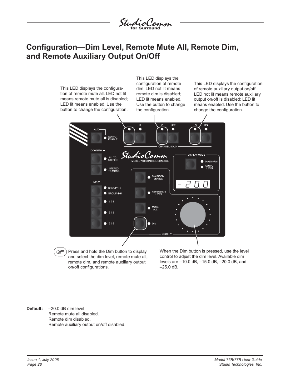 Studio Technologies 76B 2008 User Manual | Page 28 / 43
