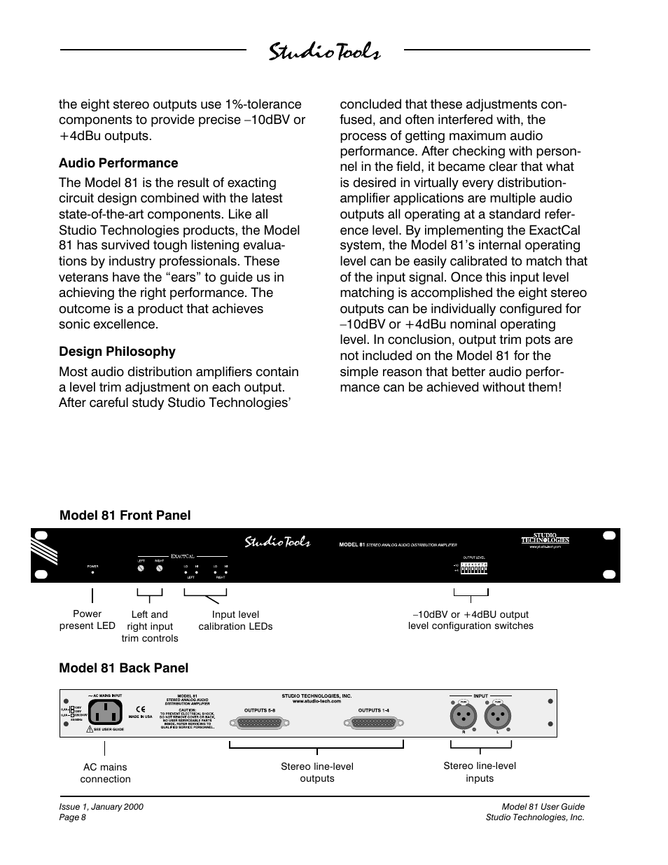 Studio Technologies 81 User Manual | Page 8 / 15