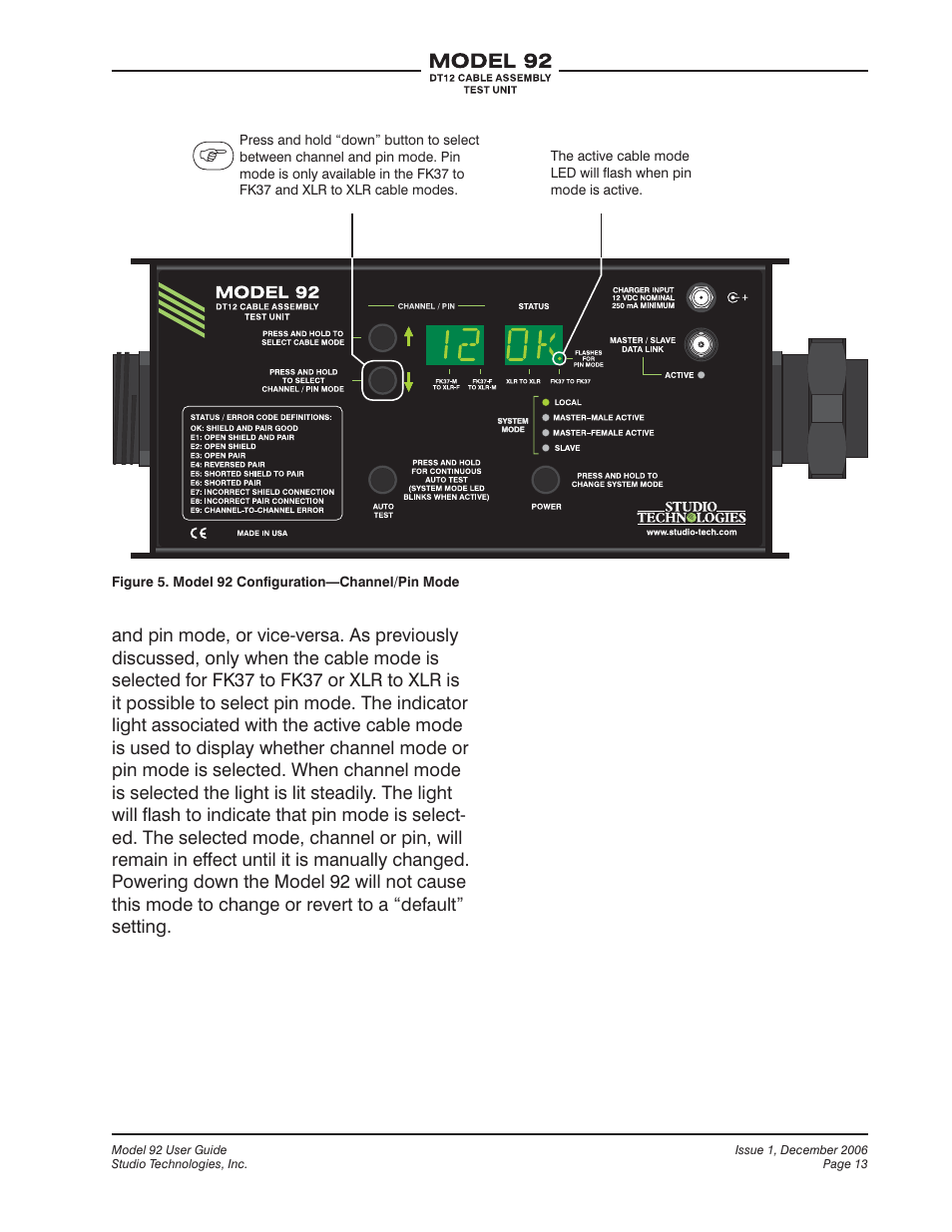 Studio Technologies 92 User Manual | Page 13 / 23