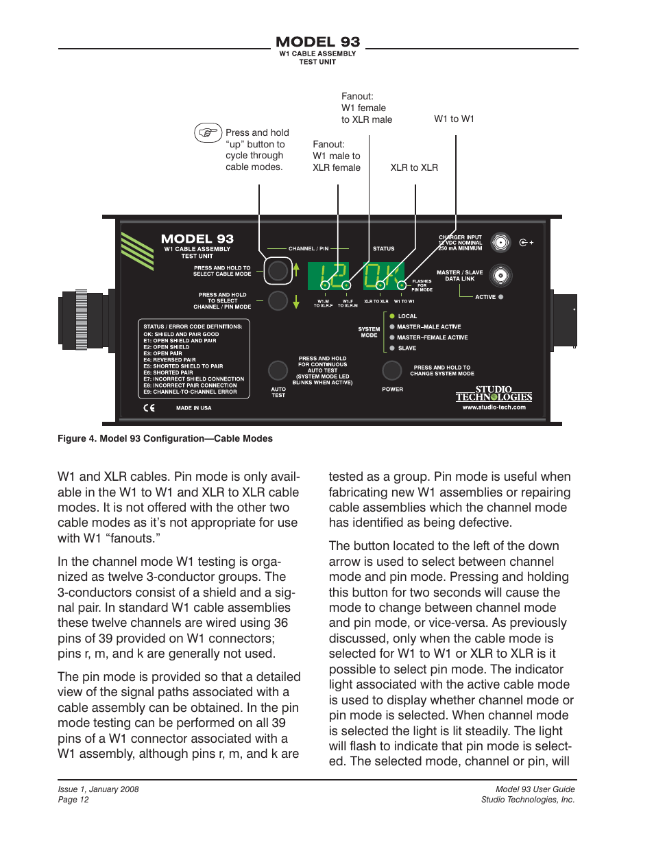 Studio Technologies 93 User Manual | Page 12 / 23