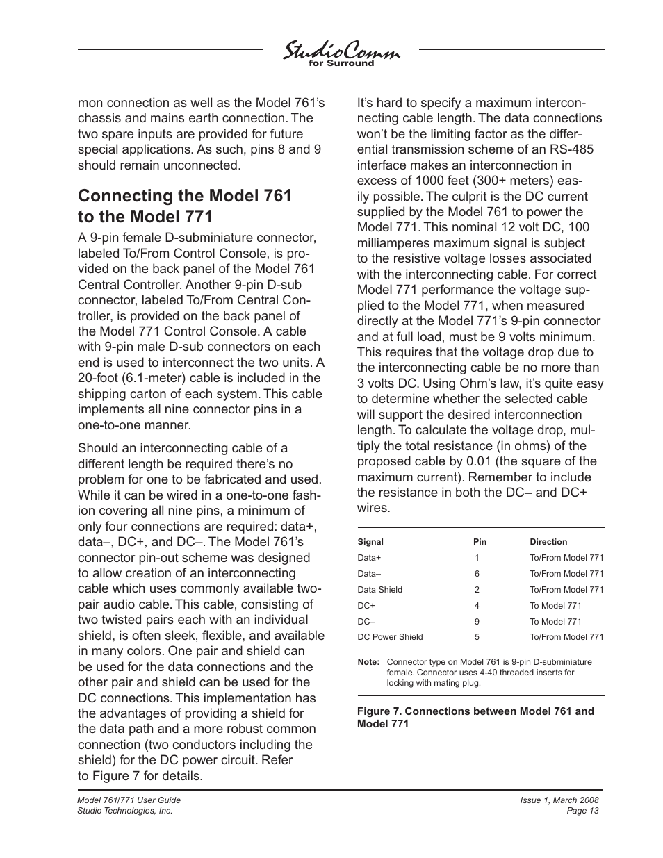 Studio Technologies 761 User Manual | Page 13 / 41