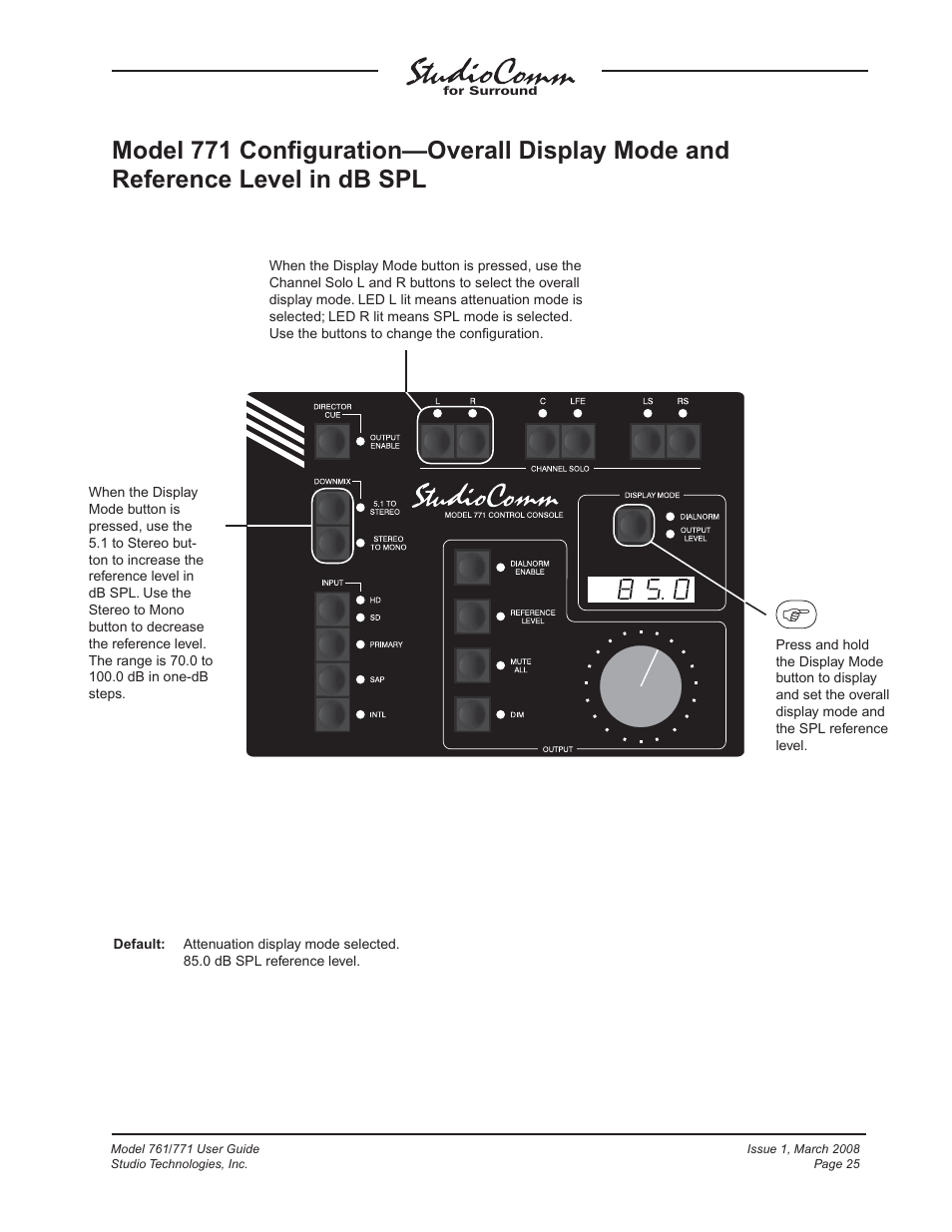 Studio Technologies 761 User Manual | Page 25 / 41
