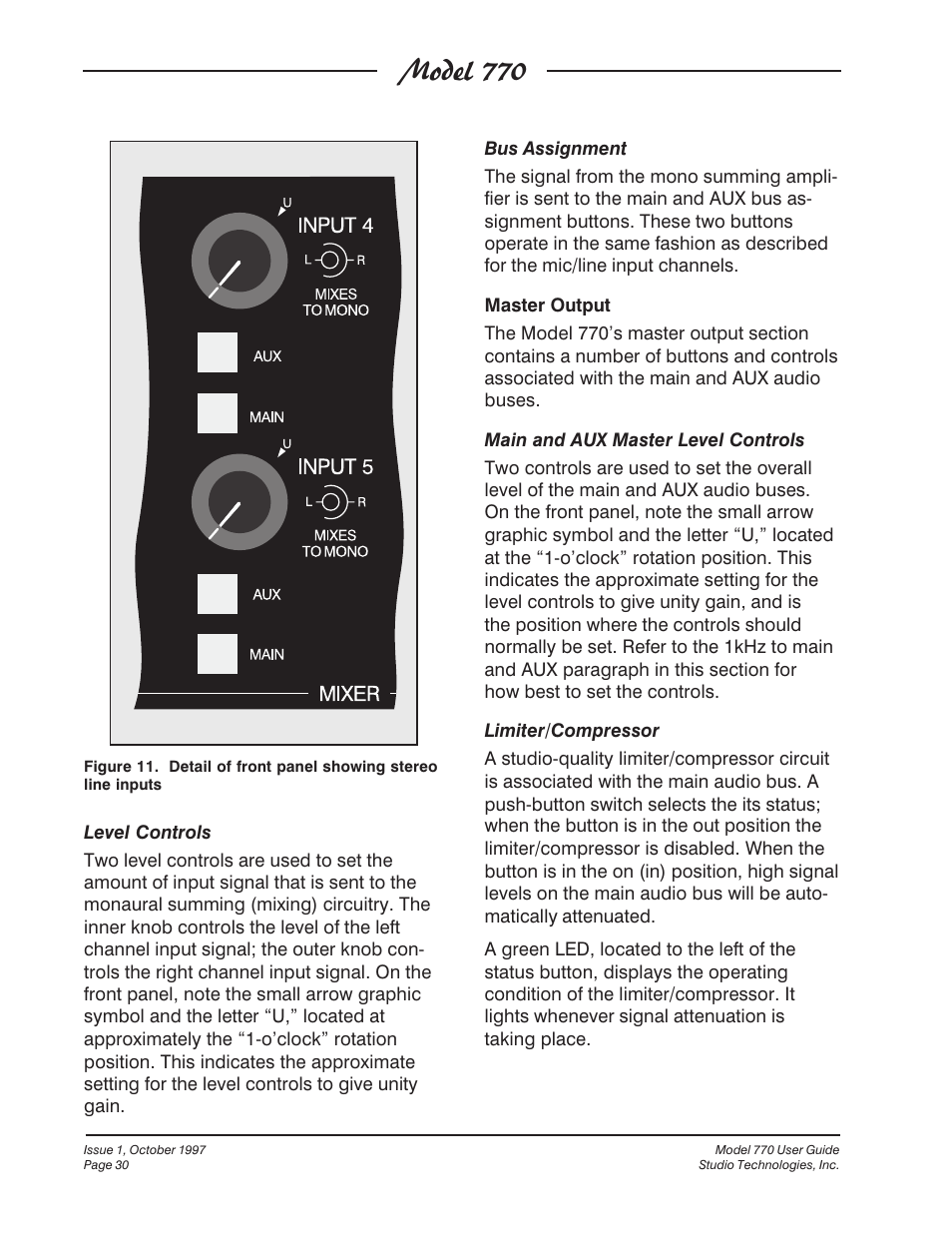 Model 770 | Studio Technologies 770 User Manual | Page 30 / 53