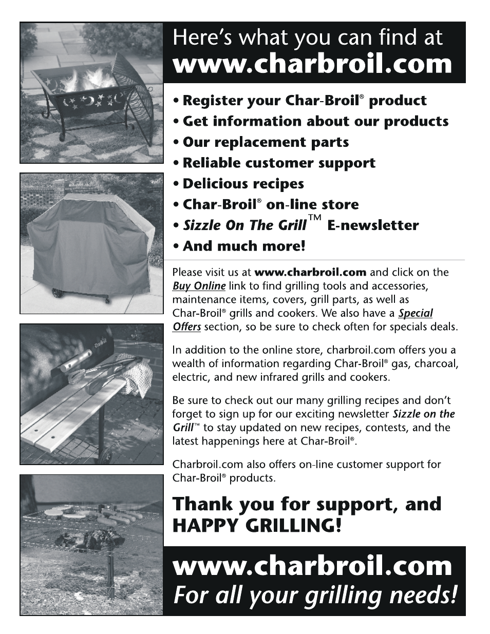 Char-Broil CB600X 10201597-50 User Manual | Page 24 / 24