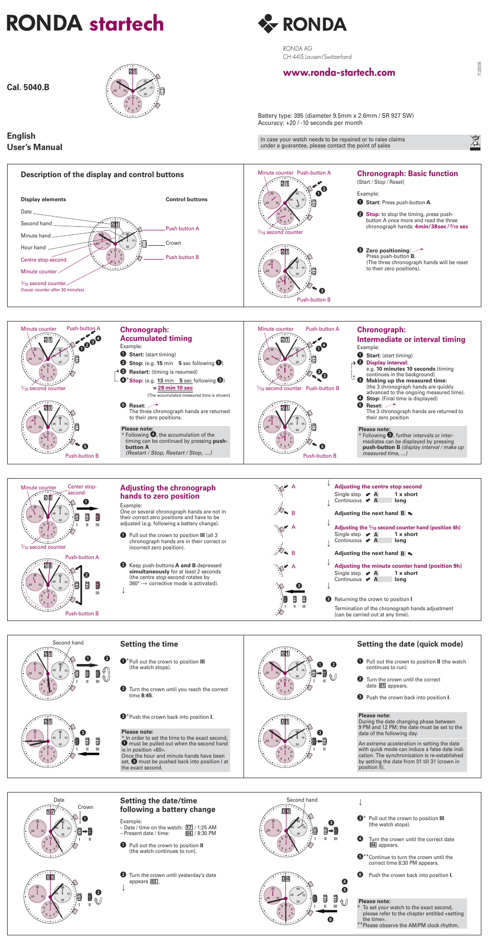 Stührling 5040B Startech User Manual | 1 page