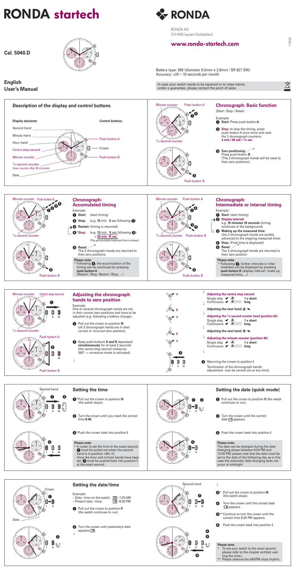 Stührling 5040D Startech User Manual | 1 page