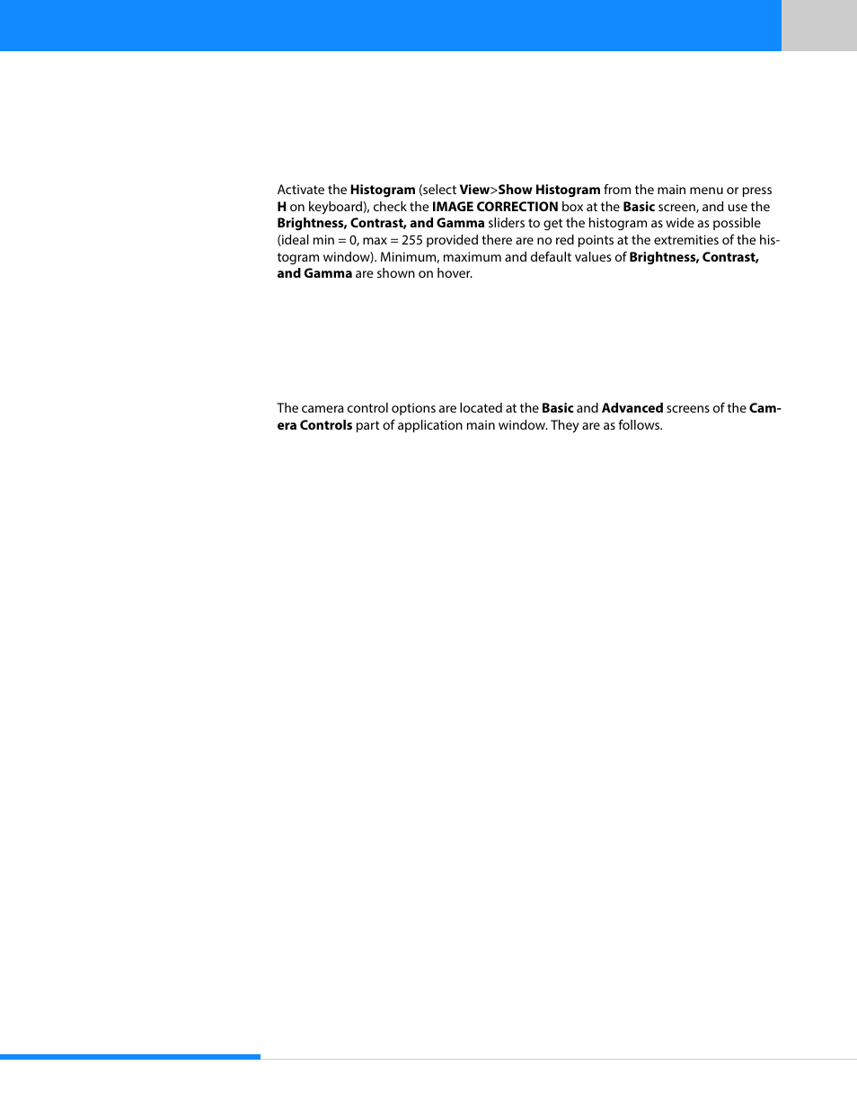 5 contrast tuning, 6 camera controls | Sumix SMX-15M5x User Manual | Page 29 / 60