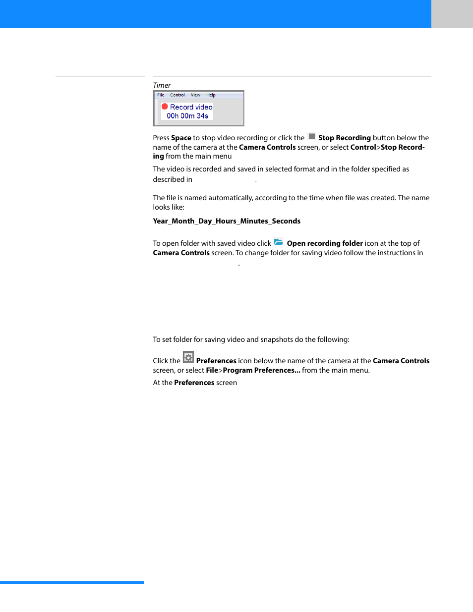 5 setting recording folder, Setting recording folder, Ever | Sumix SMX-15M5x User Manual | Page 45 / 60