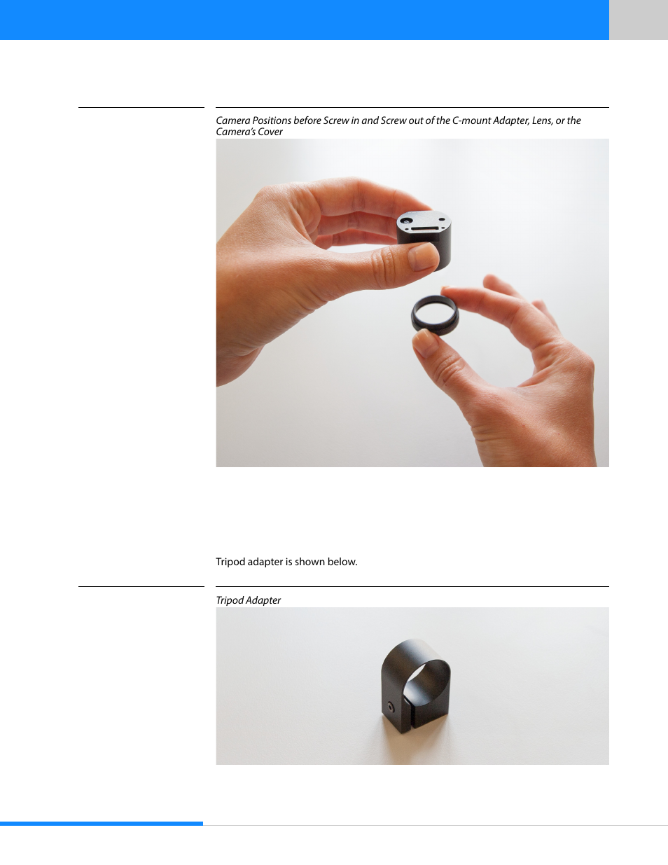 2 tripod adapter | Sumix SMX-15M5x User Manual | Page 56 / 60