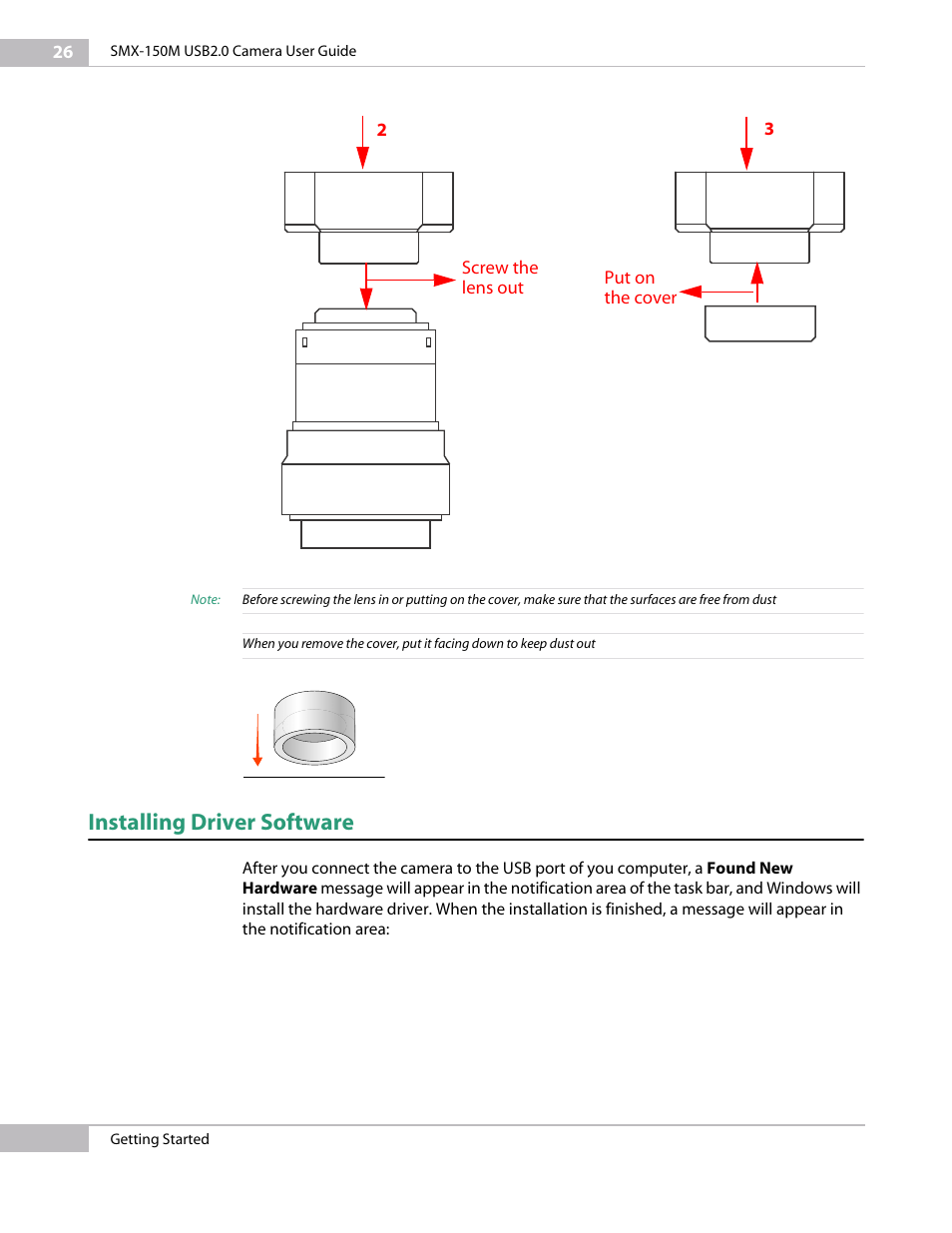 Installing driver software | Sumix SMX-150M User Manual | Page 26 / 100