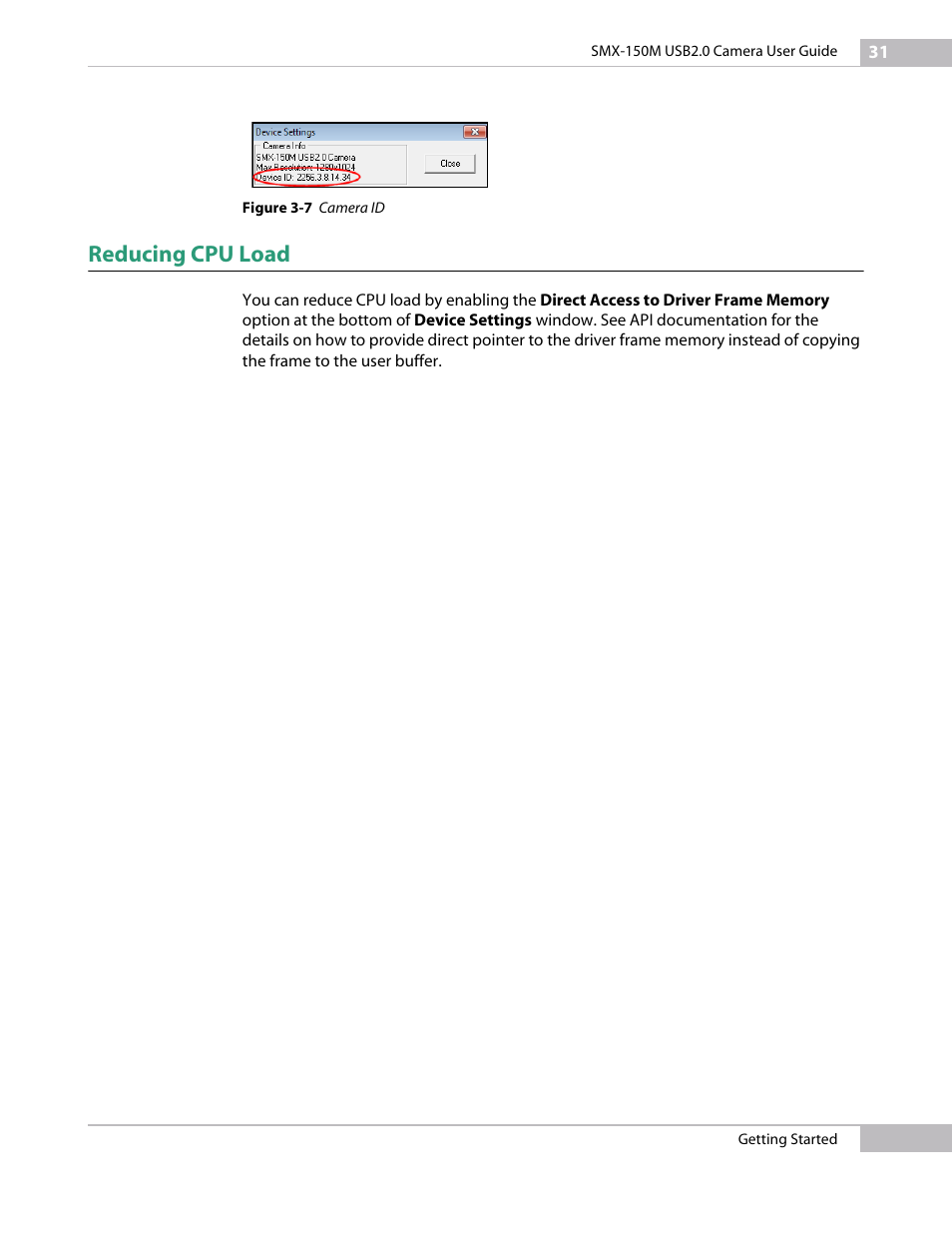 Reducing cpu load | Sumix SMX-150M User Manual | Page 31 / 100