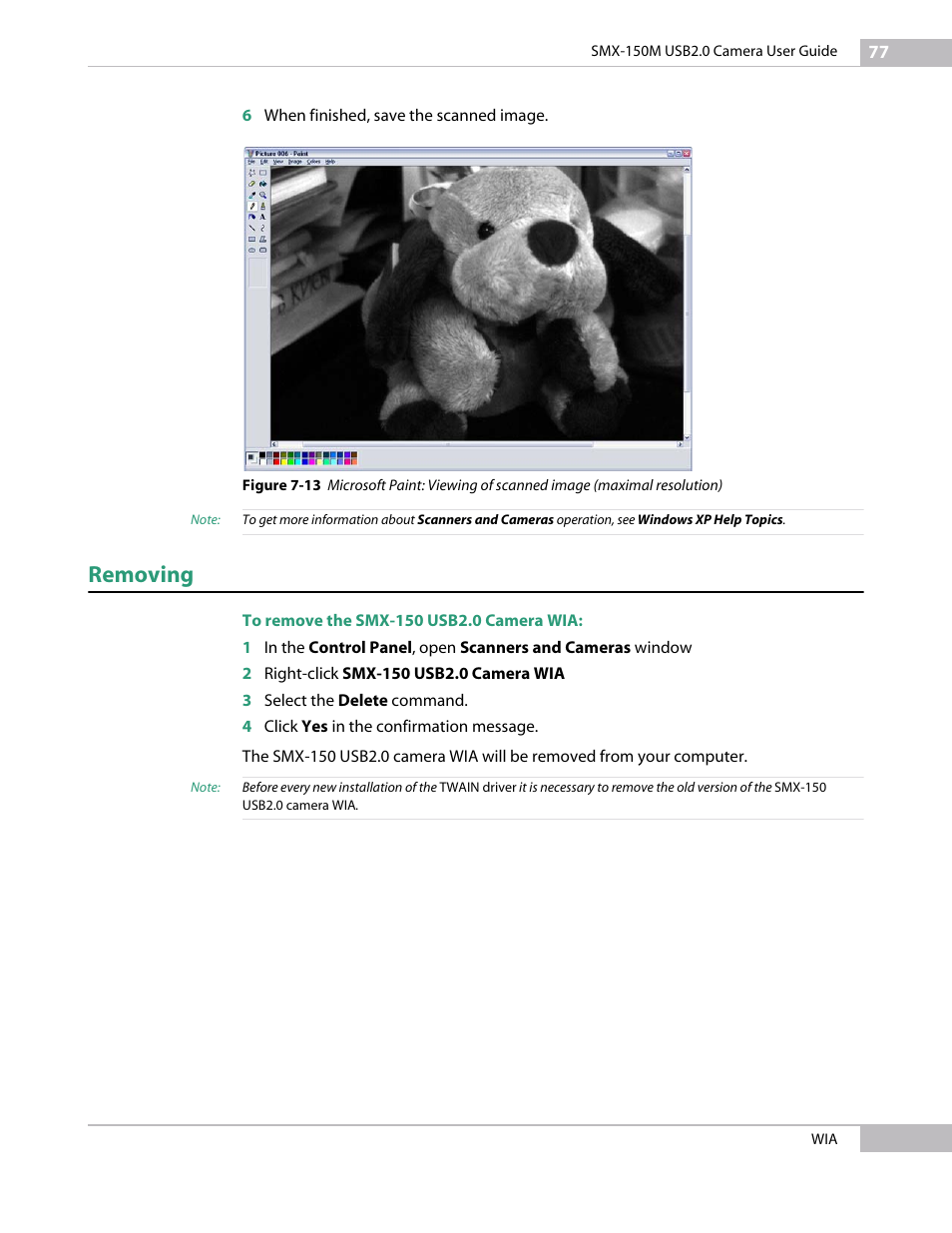 Removing | Sumix SMX-150M User Manual | Page 77 / 100