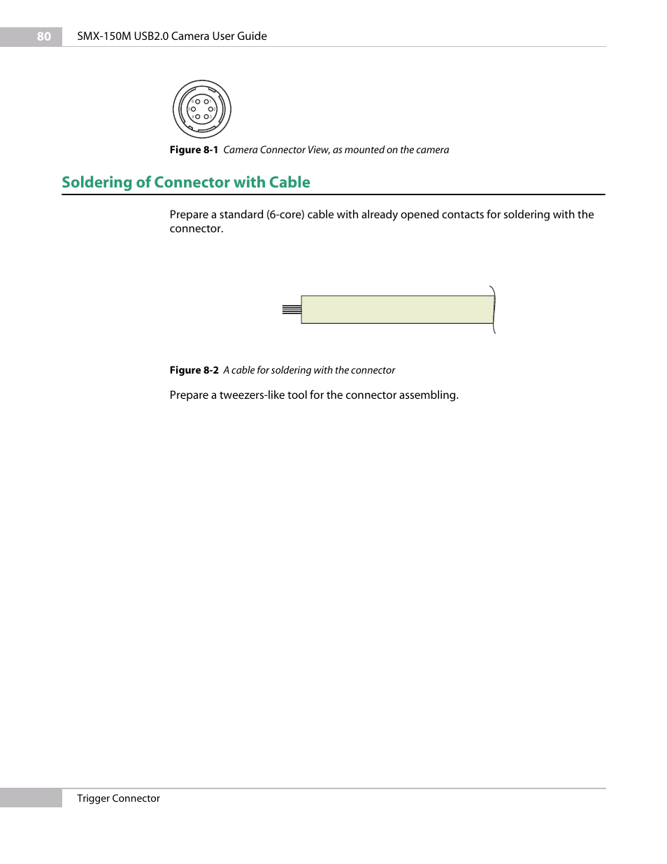 Soldering of connector with cable | Sumix SMX-150M User Manual | Page 80 / 100