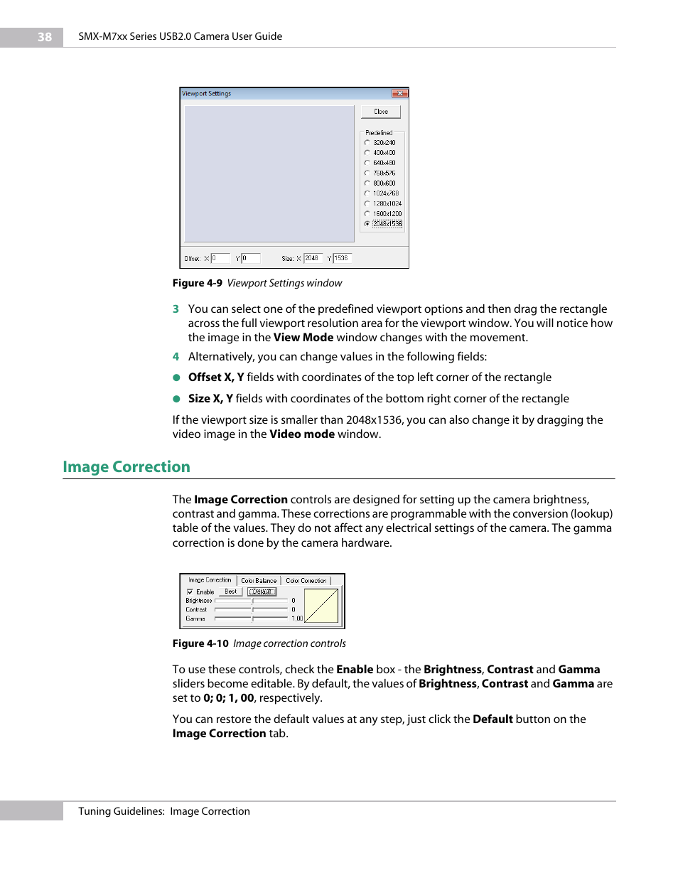 Image correction | Sumix SMX-M7xx User Manual | Page 38 / 98