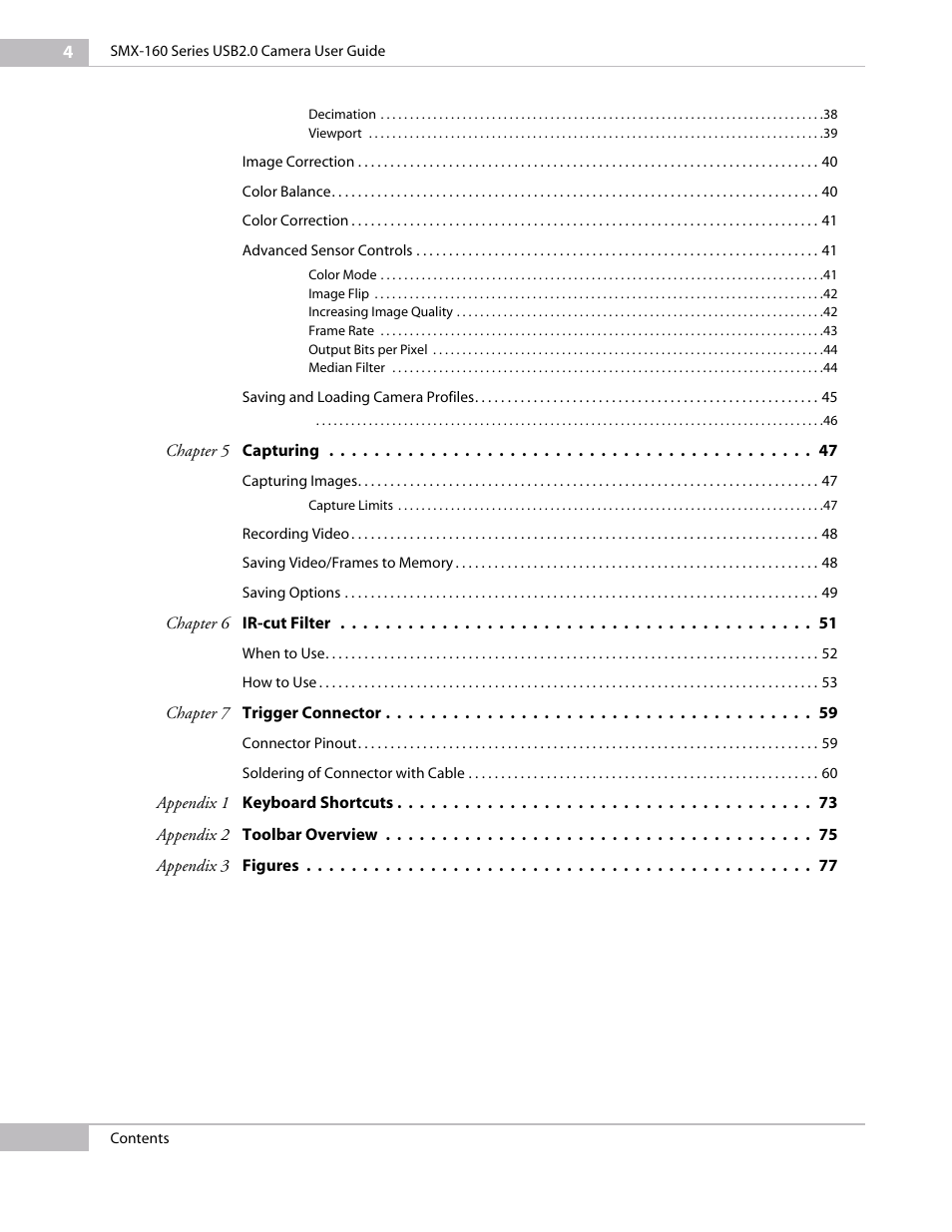 Sumix SMX-160x User Manual | Page 4 / 80