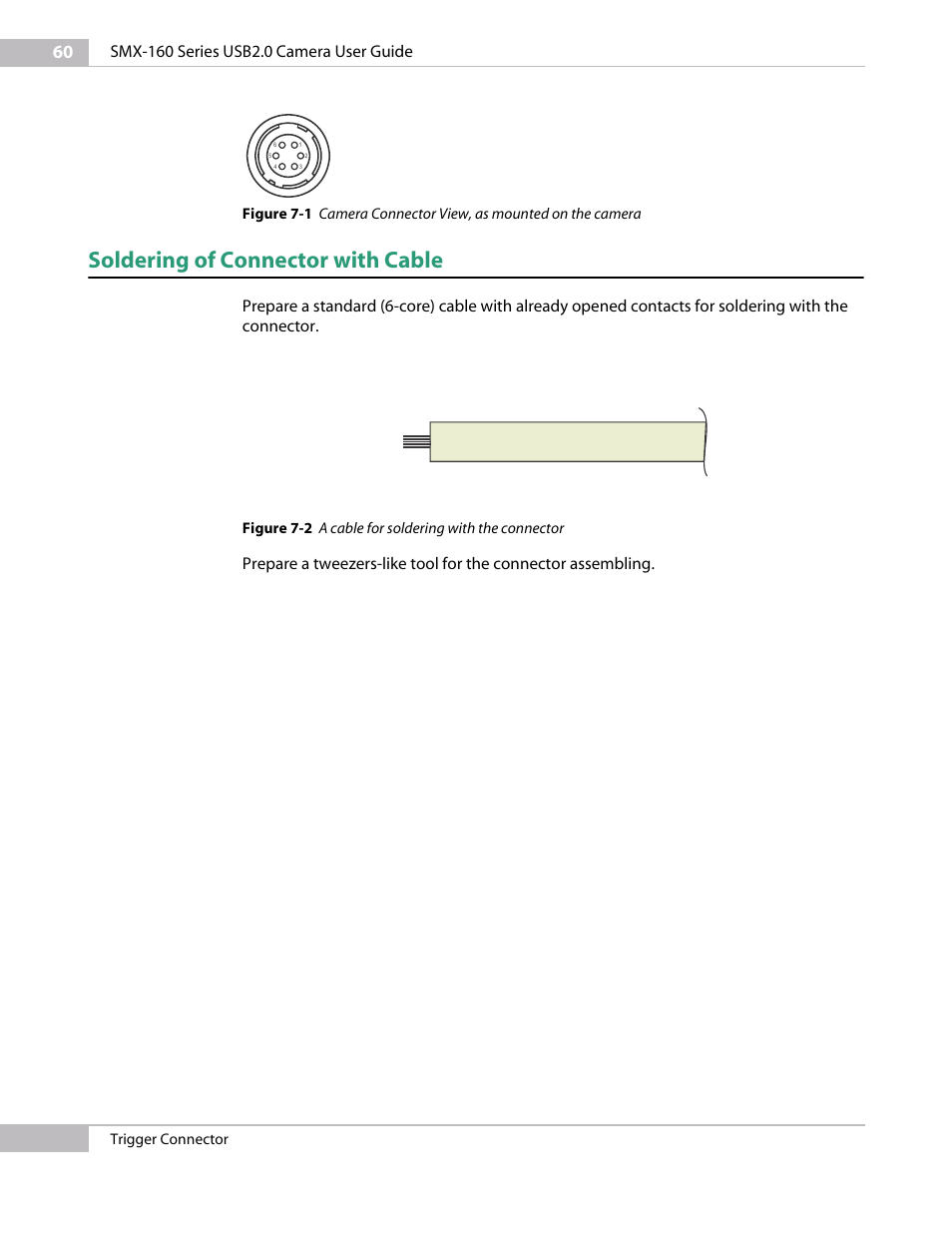 Soldering of connector with cable | Sumix SMX-160x User Manual | Page 60 / 80