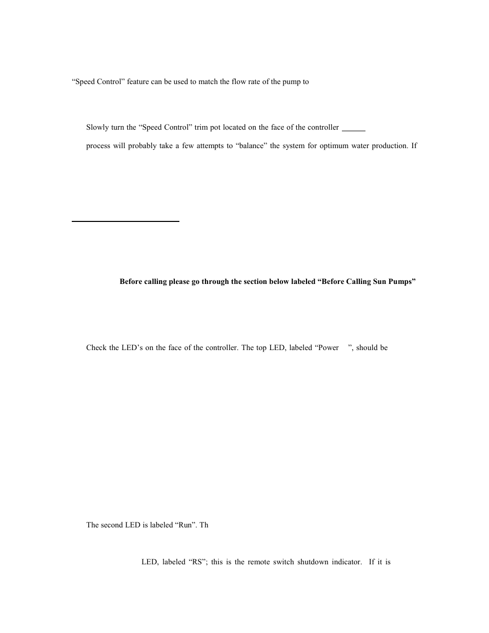 0 troubleshooting | Sun Pumps PCA-30M1D User Manual | Page 13 / 17