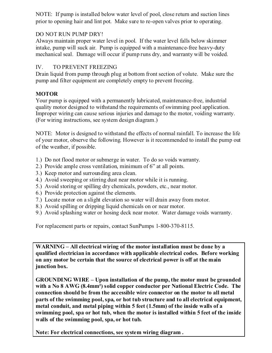 Sun Pumps SCP 39-18-75 LC User Manual | Page 6 / 10