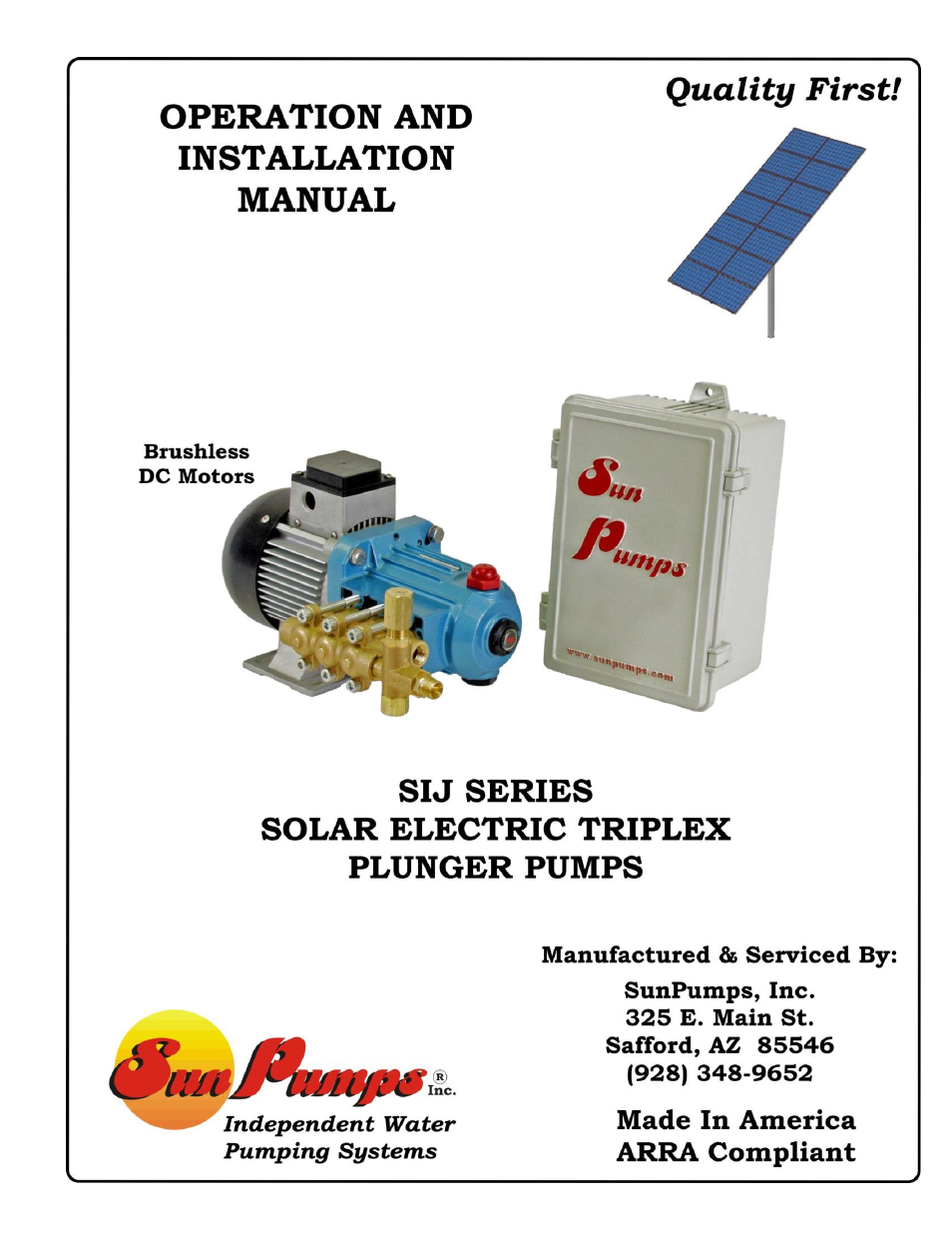 Sun Pumps SIJ 2.2-1300P-135 BL User Manual | 19 pages