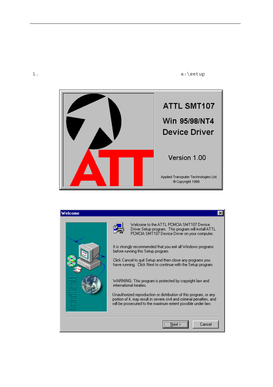 Microsoft windows nt4 driver installation | Sundance SMT107 User Manual | Page 10 / 16