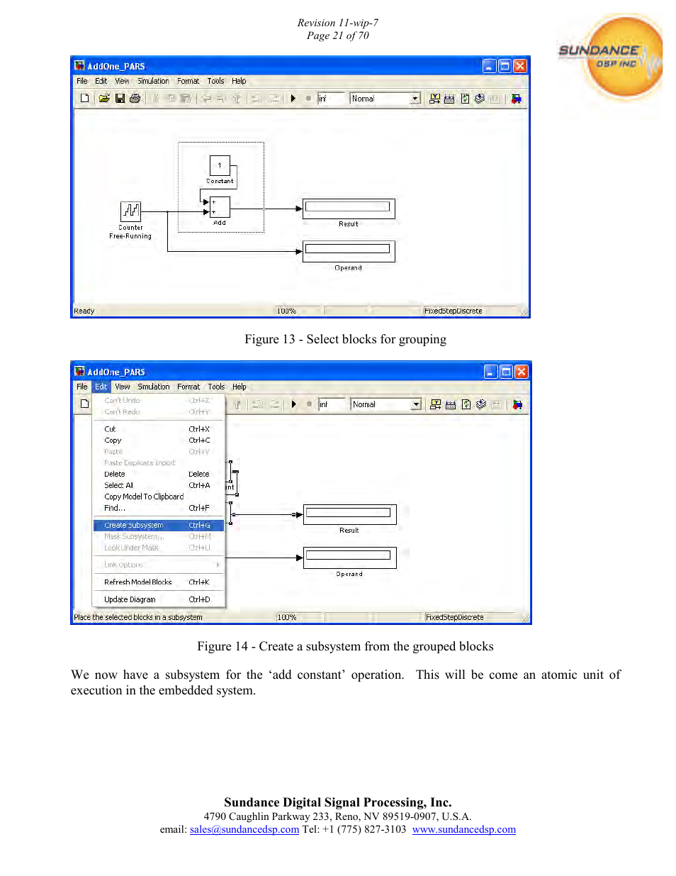 Sundance PARS User Manual | Page 21 / 70