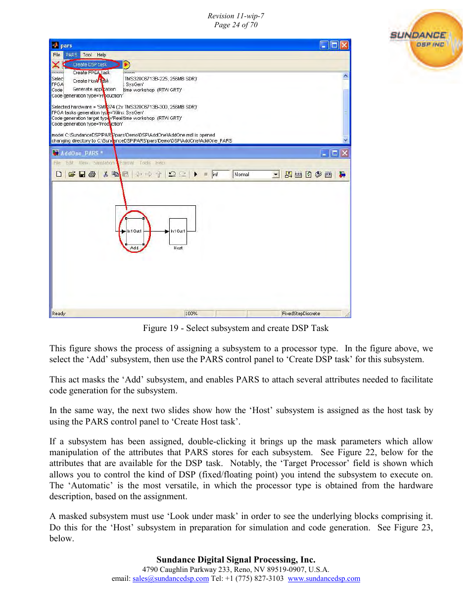 Sundance PARS User Manual | Page 24 / 70