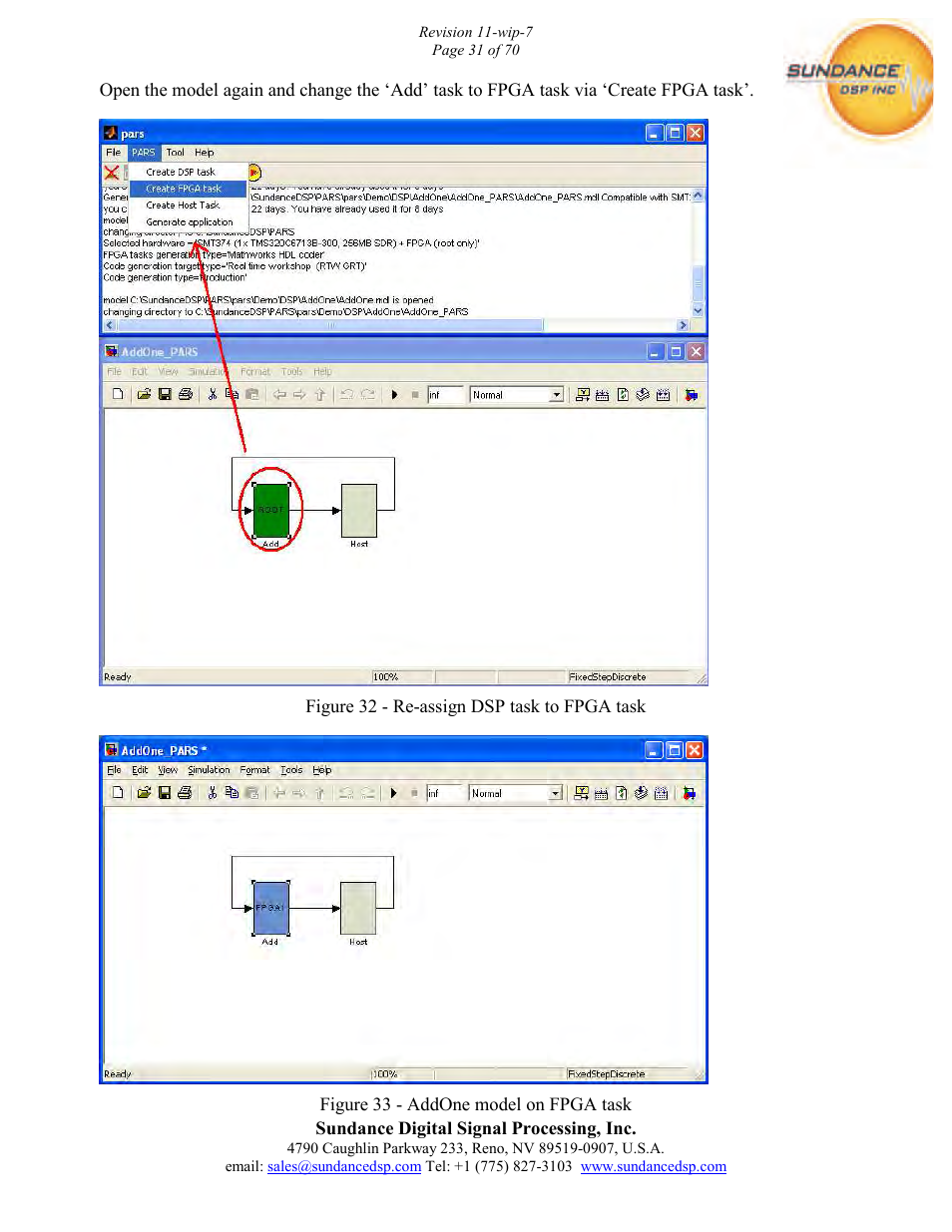 Sundance PARS User Manual | Page 31 / 70