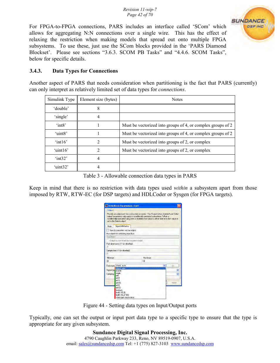 Sundance PARS User Manual | Page 42 / 70