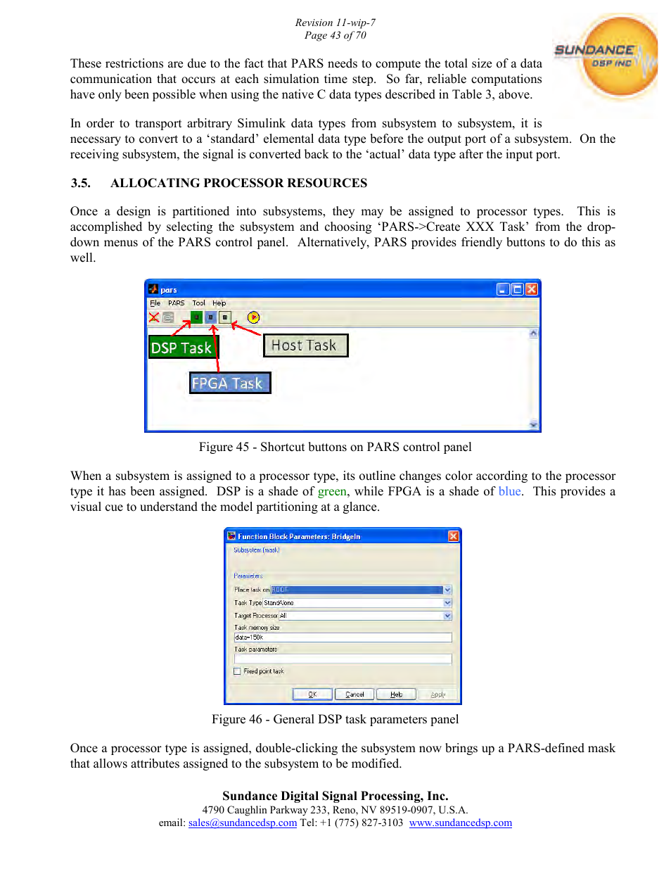 Sundance PARS User Manual | Page 43 / 70