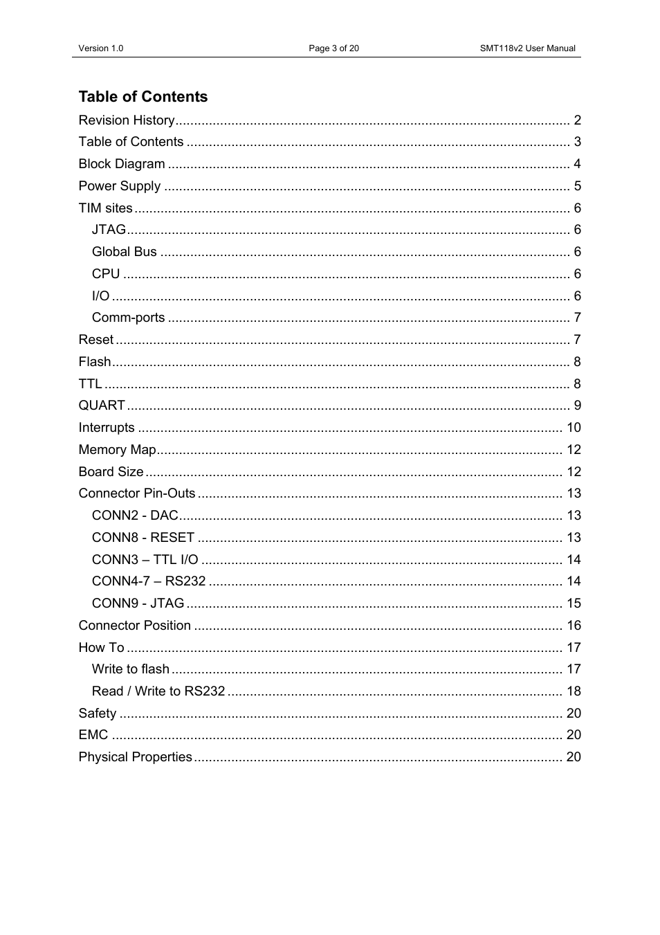 Sundance SMT118 User Manual | Page 3 / 20